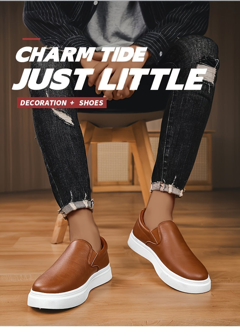 Sneaker, Herren Slip-on Skateschuhe, Freizeit-Slipper für Studenten, Trendige vielseitige Flats