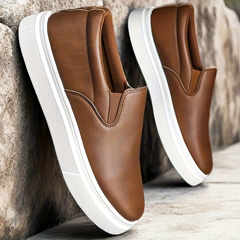 Sneaker, Herren Slip-on Skateschuhe, Freizeit-Slipper für Studenten, Trendige vielseitige Flats