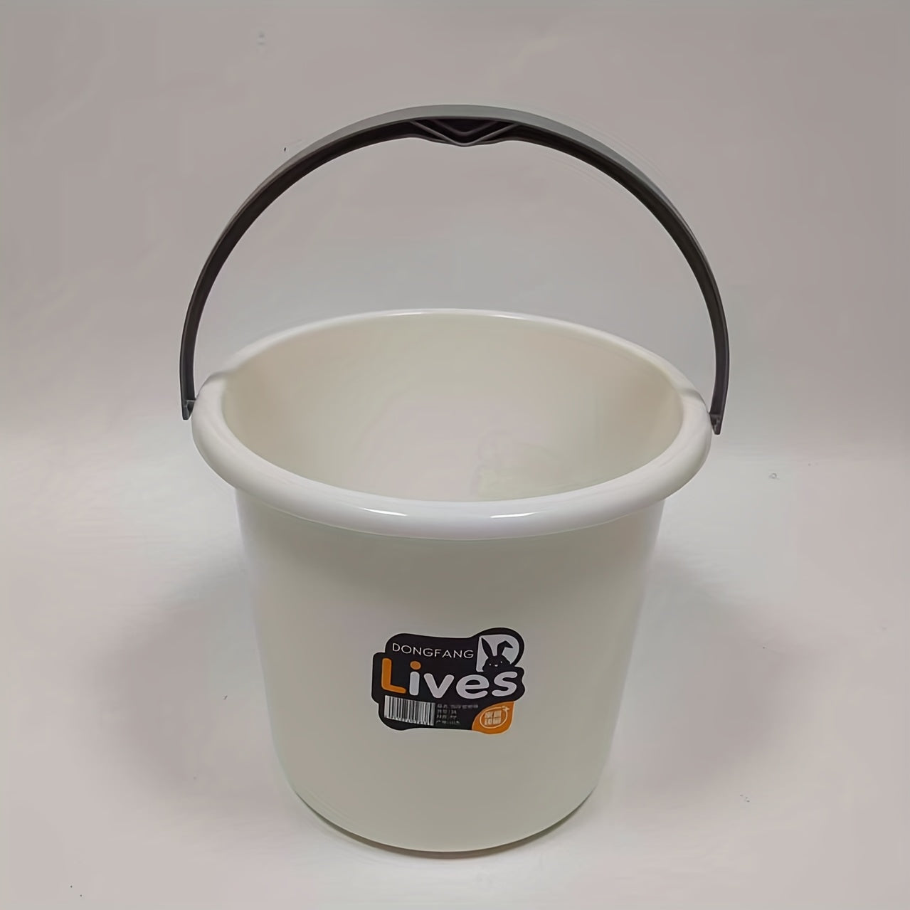 Thickened Plastic Bucket with Handle, Small/Large Size, for Home and Dormitory Use, Multi-functional Round Basin for Laundry and Bathing, Water Storage Bucket