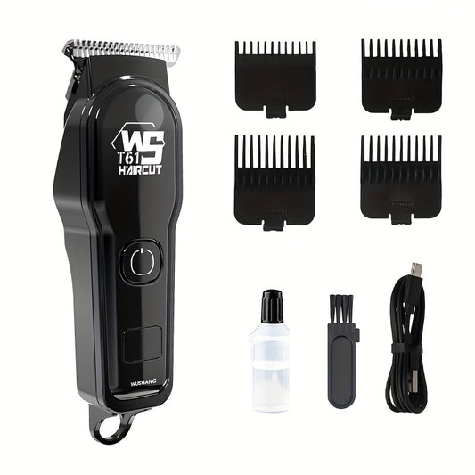 A Professional Men'S Electric Hair Clipper Set with an LED Display, an Electric Shaver, Four Guide Combs for Zero-Gap Cutting, a Small Brush, TYPE-C Charging, Perfect As a Gift for Men, Father'S Day Presents