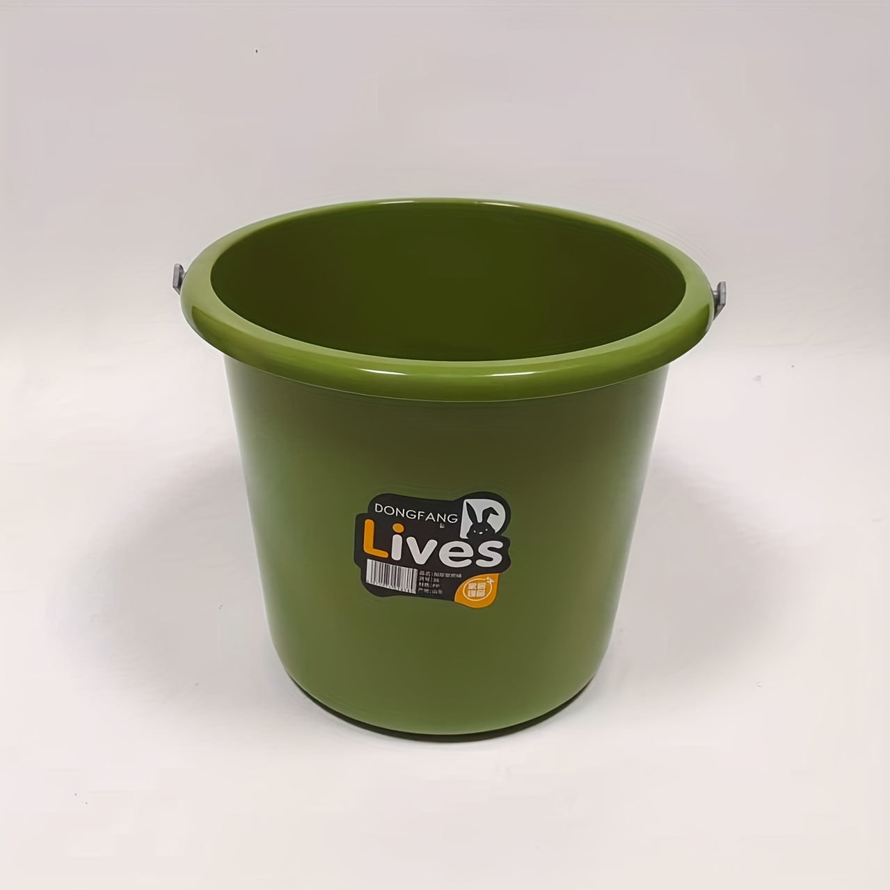 Thickened Plastic Bucket with Handle, Small/Large Size, for Home and Dormitory Use, Multi-functional Round Basin for Laundry and Bathing, Water Storage Bucket
