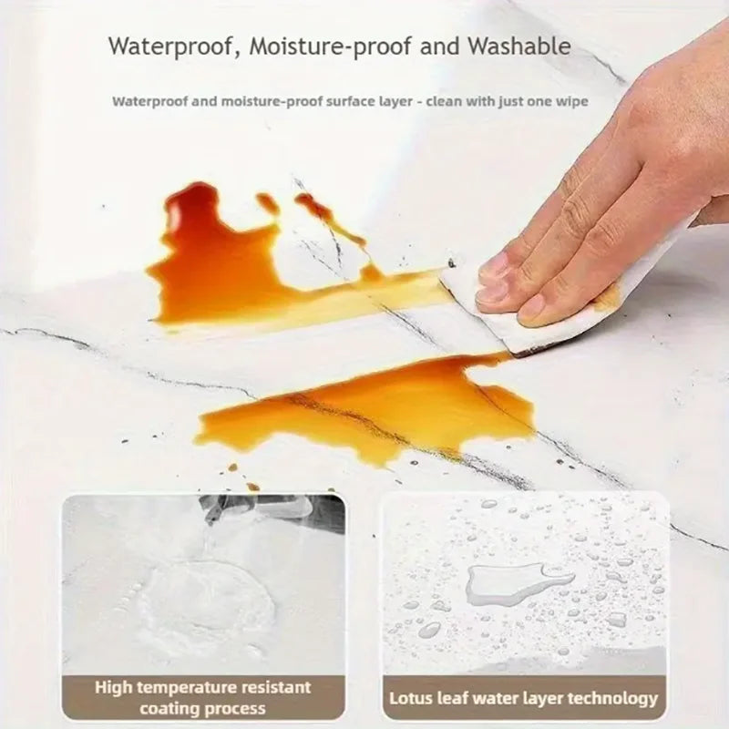 Selbstklebende Platten, Tapete im europäischen Stil, wasserdichte und abwaschbare Marmor-Wandaufkleber für die Heimdekoration