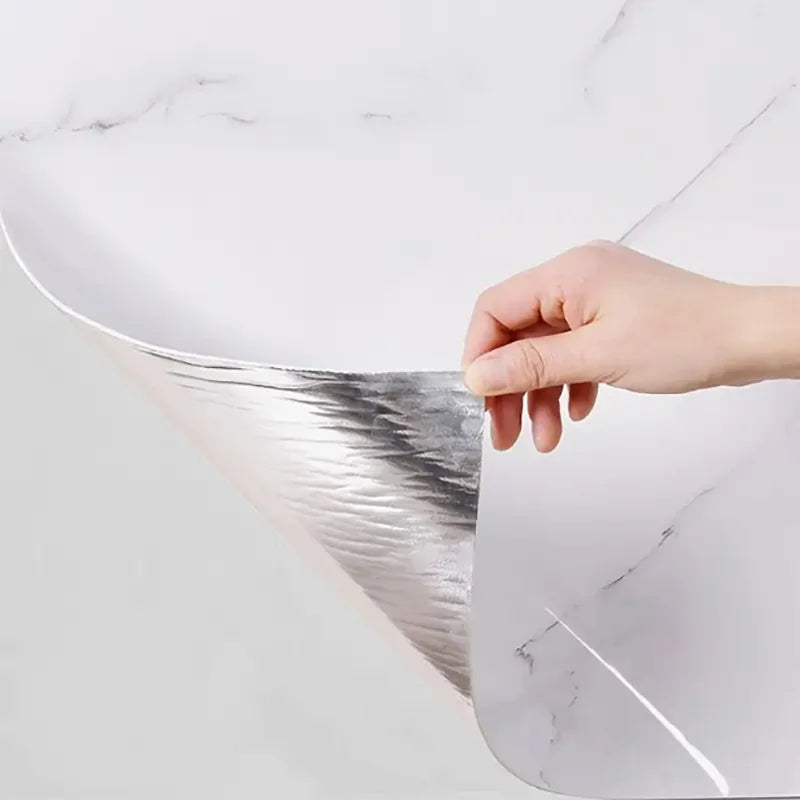 1 roll of imitation ceramic tile waterproof self-adhesive marble PVC wall sticker living room bedroom decoration sticker