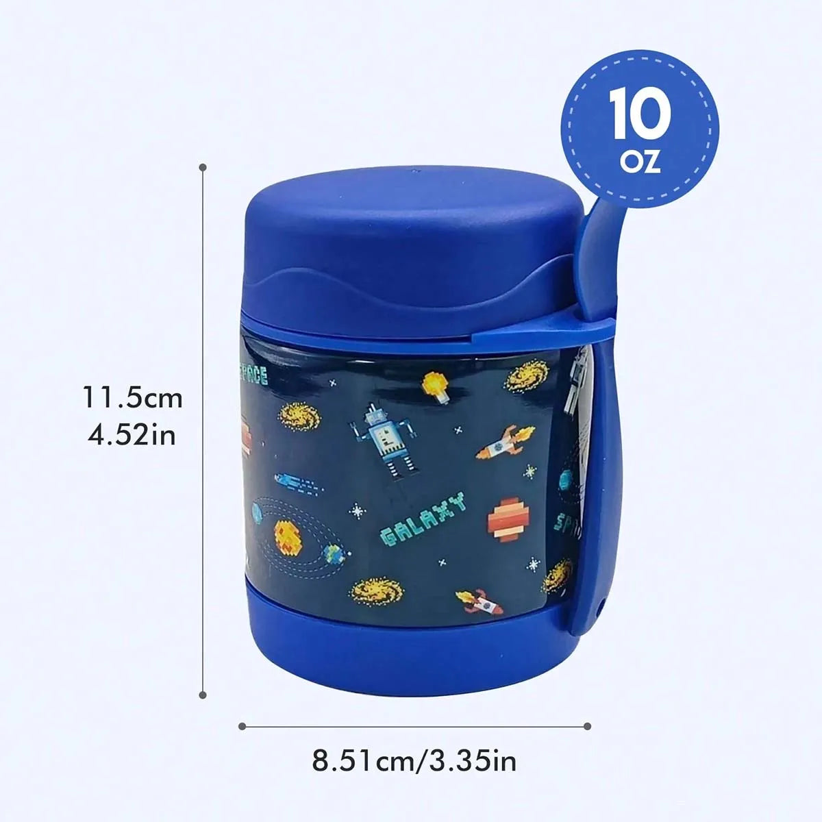 Pot alimentaire isotherme en acier inoxydable de 10 oz avec cuillère, récipient alimentaire isotherme étanche pour la soupe, pour étudiants, école, bureau, voyage, cuisine