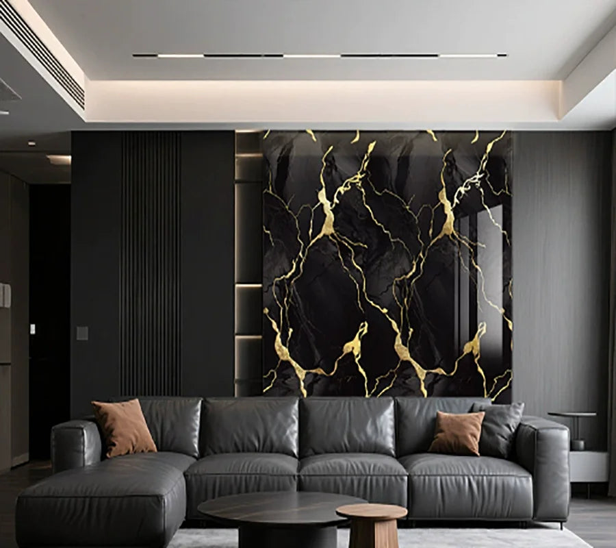 1 roll of imitation ceramic tile waterproof self-adhesive marble PVC wall sticker living room bedroom decoration sticker