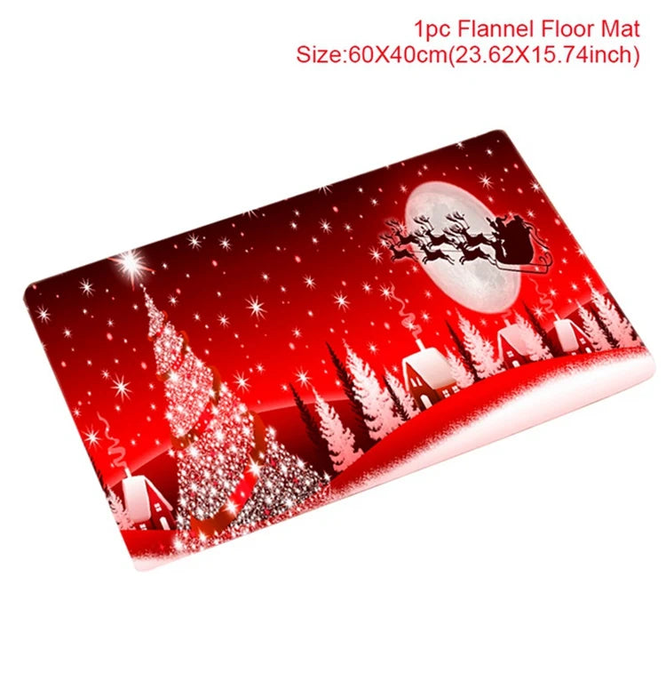 Weihnachts-Fußmatte Weihnachtsmann Outdoor-Teppich Frohe Weihnachten Dekorationen für Zuhause 2025 Navidad Weihnachtsornament Neujahr 2026