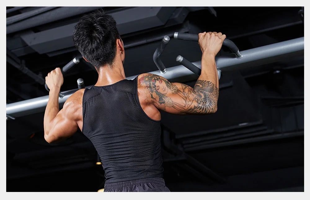 RION Herren Tank Top Ärmelloses Unterhemd Atmungsaktiv Schnell Trocknend Schweißabsorbierend Radfahren Sport Tops Fitnessstudio Sommer Herrenhemden
