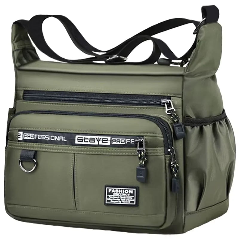 Herren Business Umhängetasche mit mehrlagigen Taschen und verstellbarem Schultergurt für Arbeit und Reisen