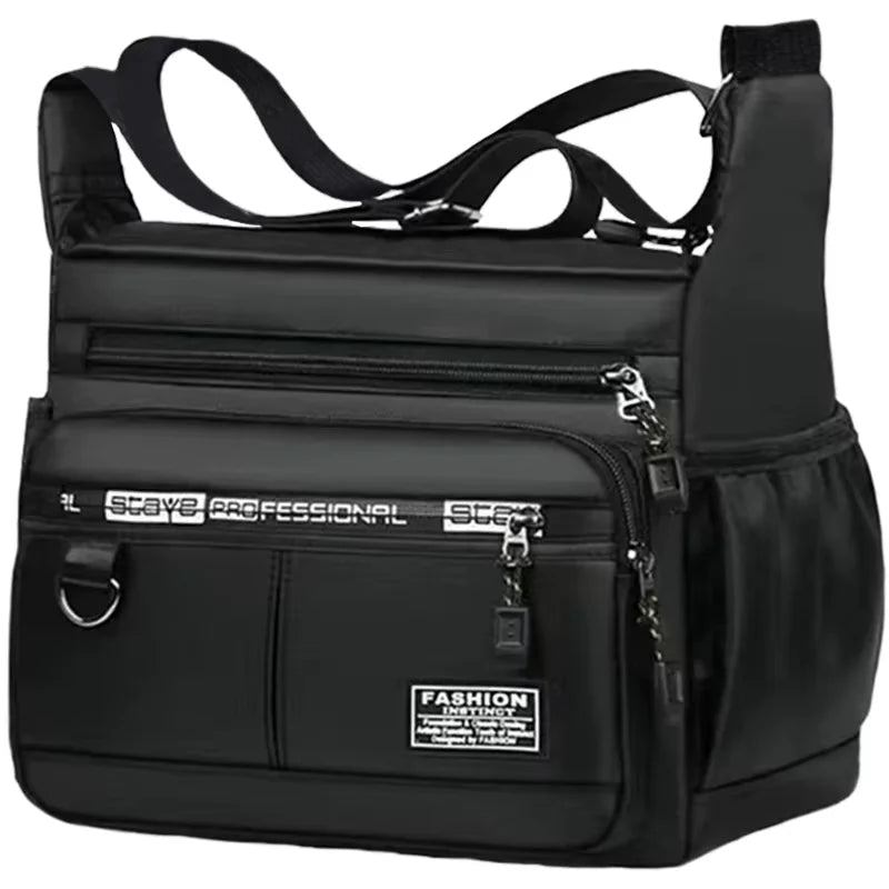 Herren Business Umhängetasche mit mehrlagigen Taschen und verstellbarem Schultergurt für Arbeit und Reisen