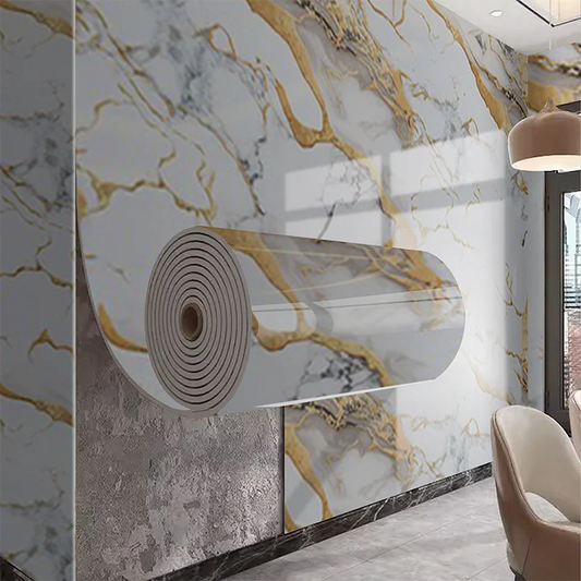 1 roll of imitation ceramic tile waterproof self-adhesive marble PVC wall sticker living room bedroom decoration sticker