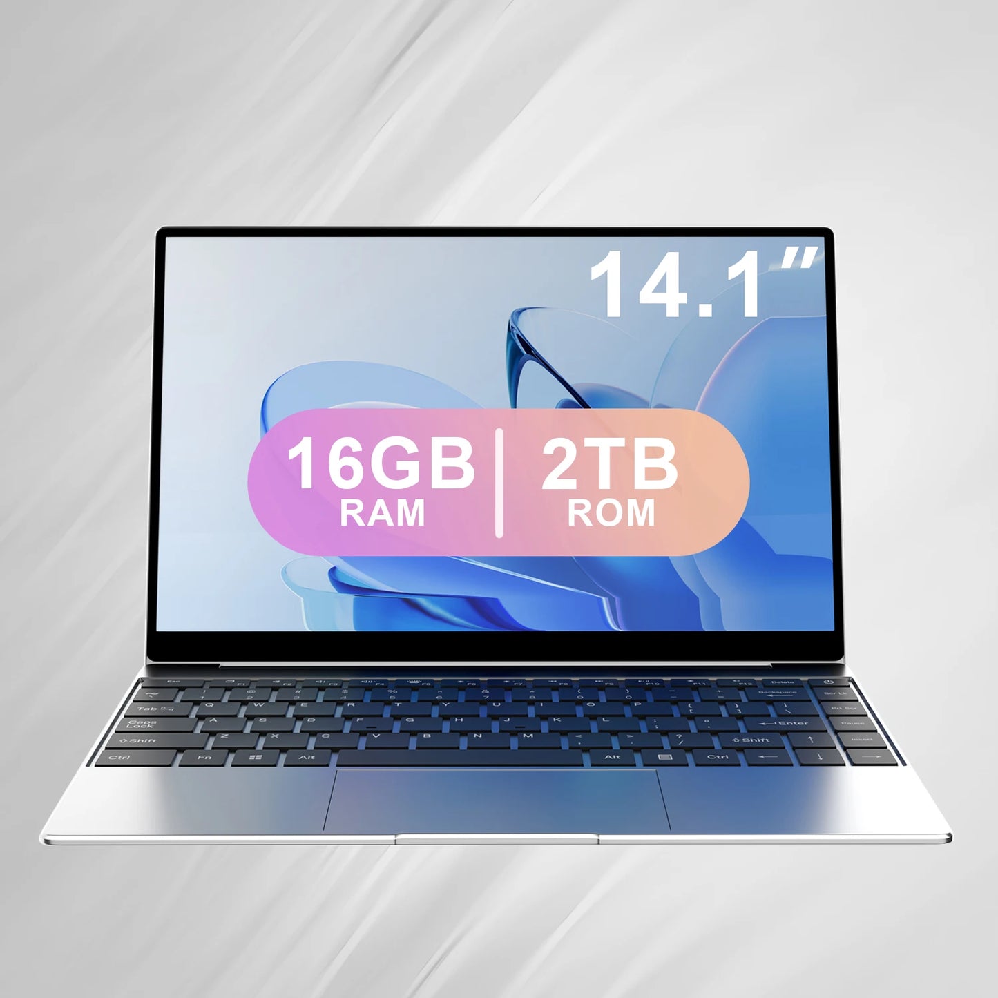Nouvel Ordinateur Portable Ultra Mince 14.1" 16 Go RAM 2 To SSD Intel N3700 PC Gaming Écran 1920*1080 Ordinateur de Bureau et d'Étude PC Windows 11 Pro
