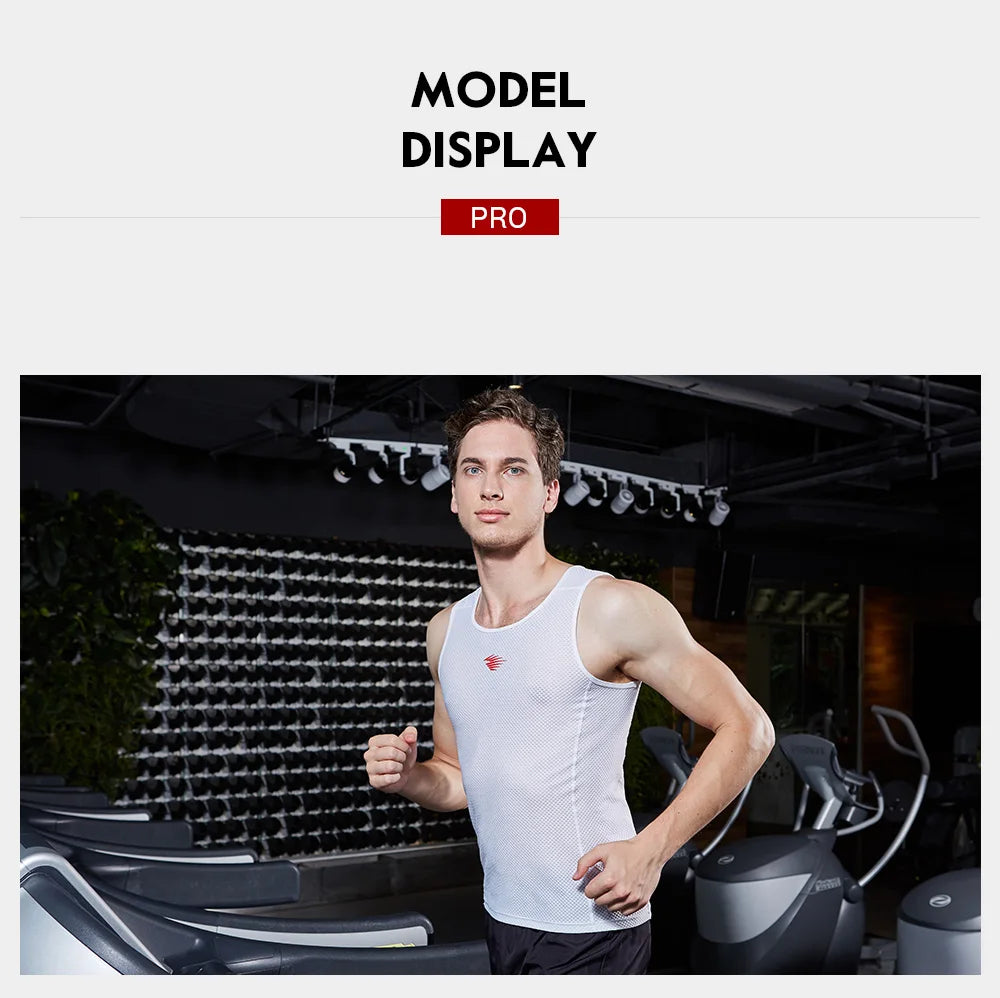 RION Herren Tank Top Ärmelloses Unterhemd Atmungsaktiv Schnell Trocknend Schweißabsorbierend Radfahren Sport Tops Fitnessstudio Sommer Herrenhemden