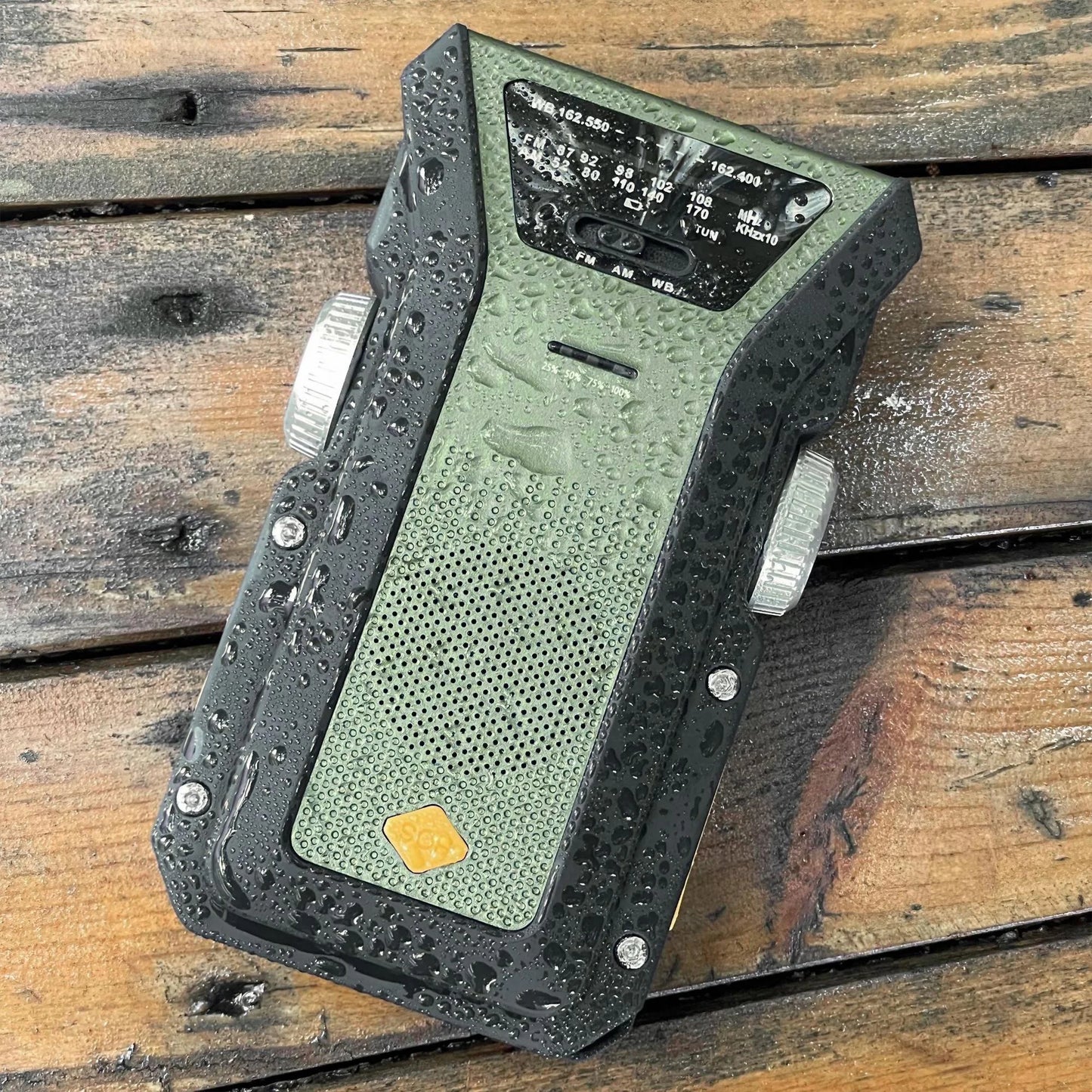 Wetterradio Notfall Multifunktionales Radio FM AM WB Handkurbel Solar USB-Ladefunktion 2000mAh Powerbank LED Taschenlampe
