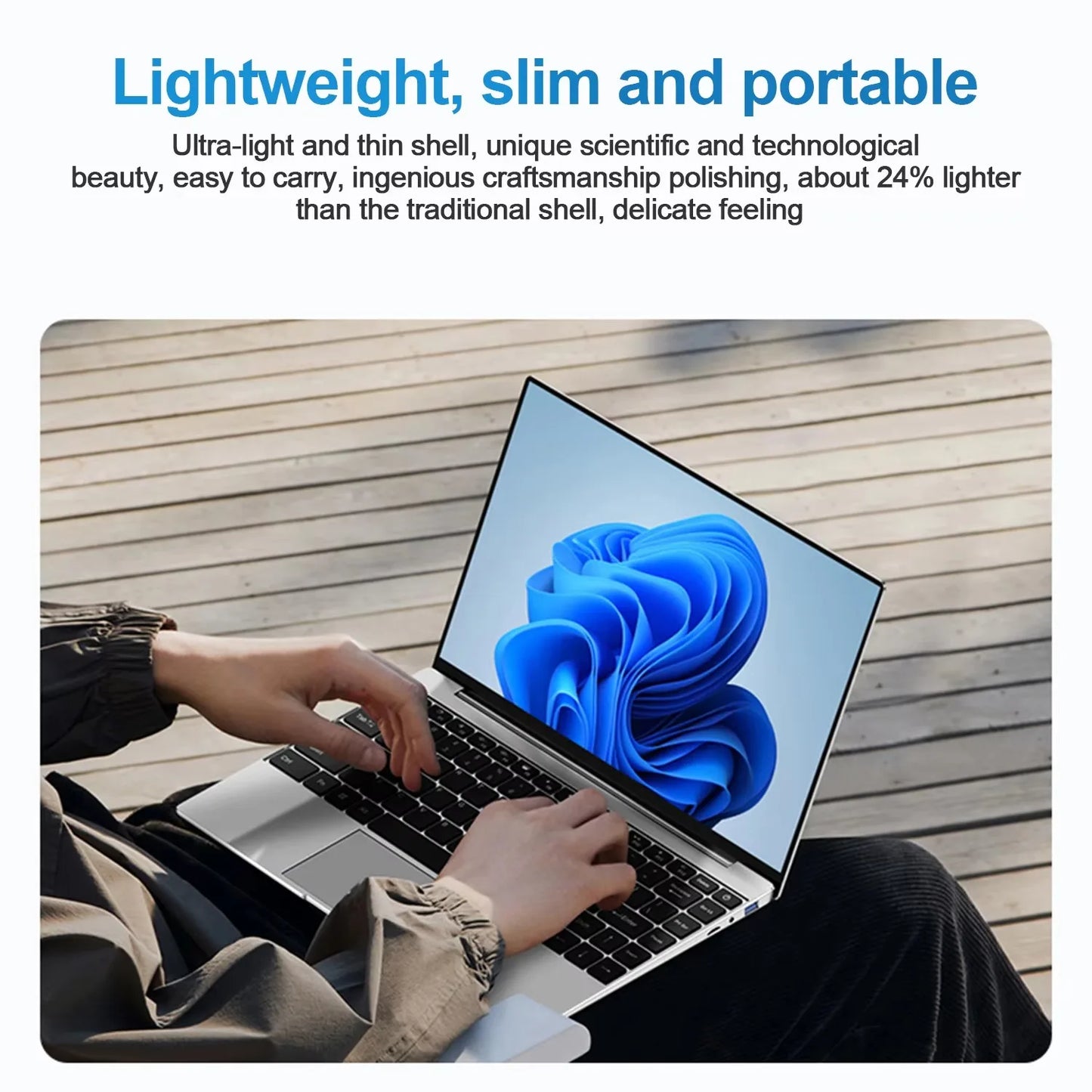 Nouvel Ordinateur Portable Ultra Mince 14.1" 16 Go RAM 2 To SSD Intel N3700 PC Gaming Écran 1920*1080 Ordinateur de Bureau et d'Étude PC Windows 11 Pro