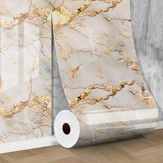 1 roll of imitation ceramic tile waterproof self-adhesive marble PVC wall sticker living room bedroom decoration sticker