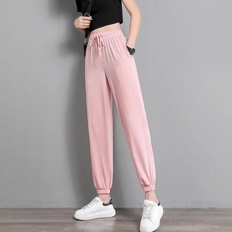 2022 new Gray Women Sweatpants Autumn New Baggy Fashion Oversize Sports Pants Black Winter Thick Joggers Streetwear Trousers