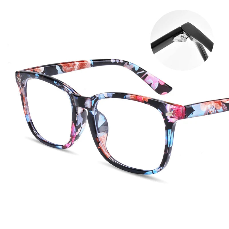 Lunettes anti-lumière bleue lunettes d'ordinateur carrées lunettes simples monture complète pour hommes et femmes protection contre les radiations