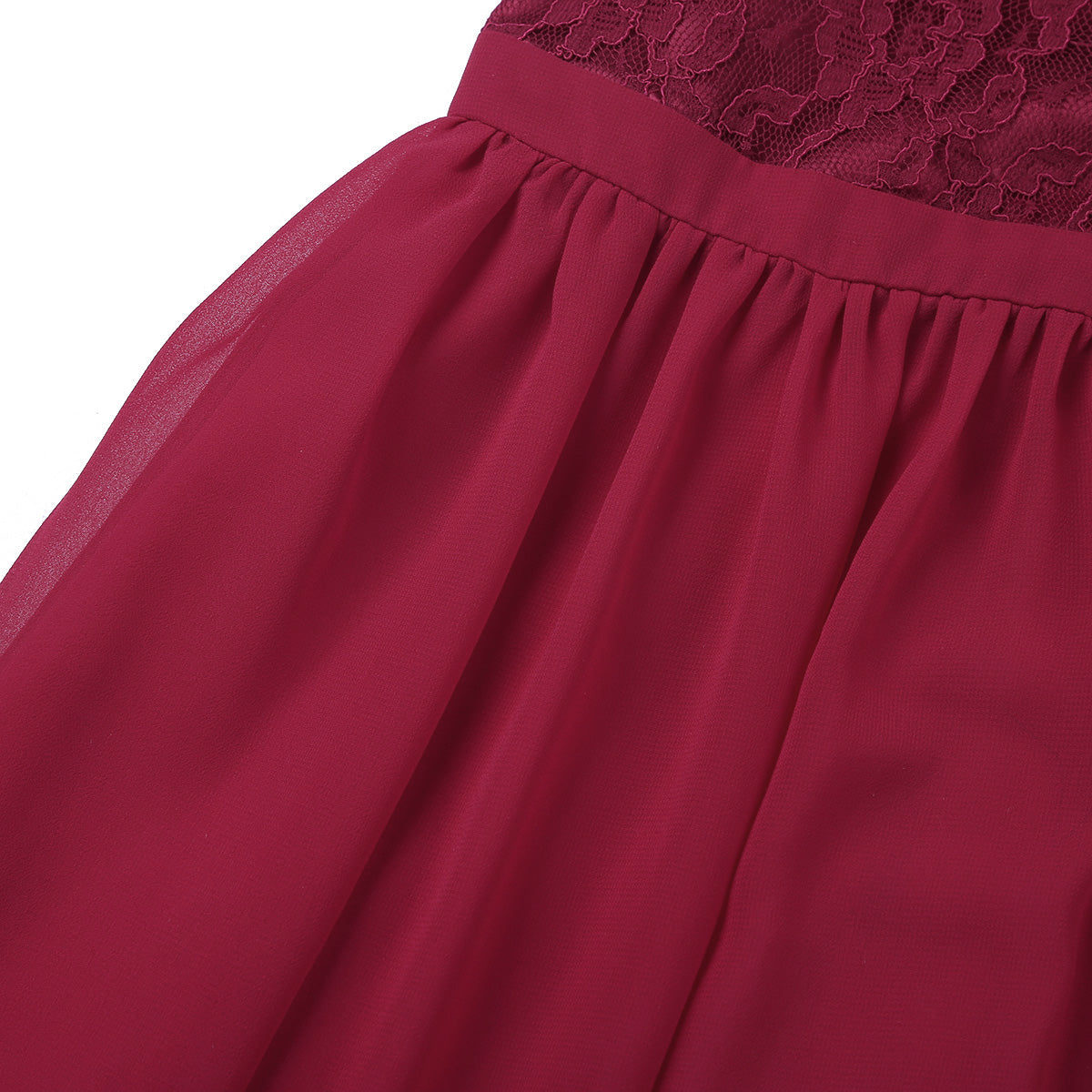 Robe de demoiselle d'honneur en mousseline florale avec découpe au dos pour enfants, tenue de fête d'anniversaire ou de mariage pour filles