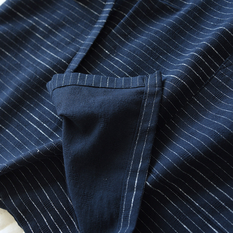 Neuer japanischer Kimono Kurzarm-Shorts-Anzug Herren Pyjama Zweiteiler Sommer Baumwolle Yukata Übergröße Bademantel Nachtwäsche für Herren