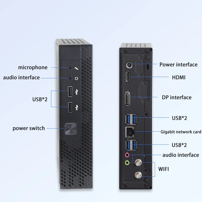 Intel Mini Desktop PC for Business - 16GB RAM 512GB SSD Wifi5 Win11 pro Core I3/i5/i7/i9 I7-4th School Office Computer