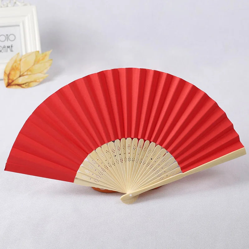 Éventails pliants portables en papier et bambou, blancs, à faire soi-même, pour la calligraphie, la peinture, décoration de mariage, cadeaux de mariage