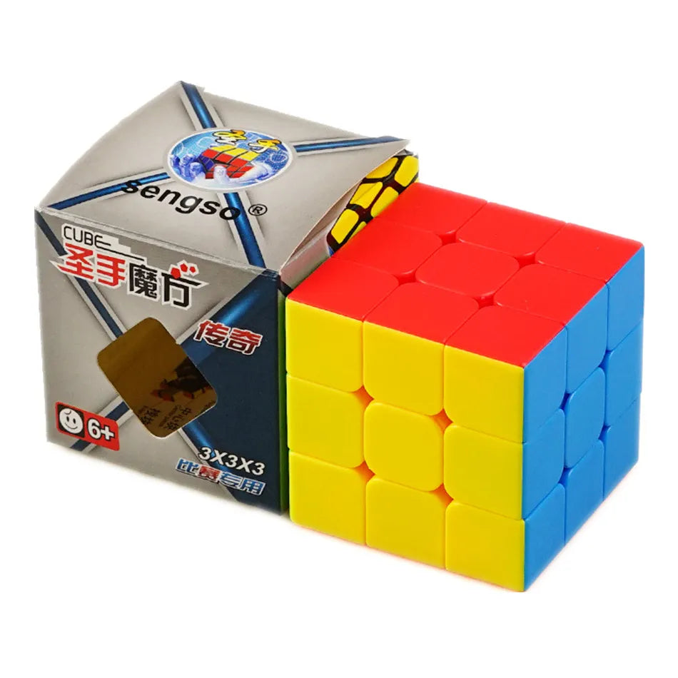 Shengshou Legend S 3x3x3 Noir Stickerless Magic Cube Professionnel 3x3 2x2 Speed Cubes Puzzles 2x2x2 Speedcube Jouets Éducatifs