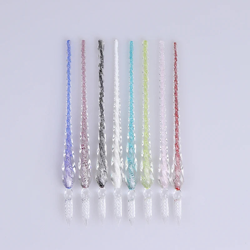 1 Pc Vintage Glass Dip Dipping Pen Signature Filling Ink Fountain Pens Glass Drip Fountain Pen