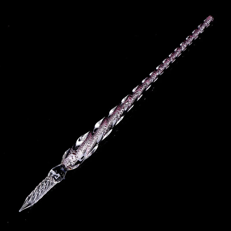 1 Pc Vintage Glass Dip Dipping Pen Signature Filling Ink Fountain Pens Glass Drip Fountain Pen