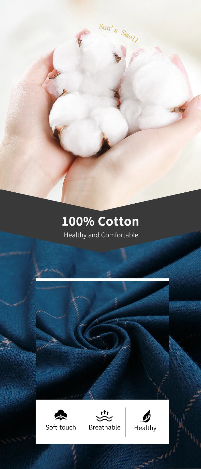 Pyjama d'hiver 100 % coton pour homme, bleu, vêtement de nuit chaud, pyjama en coton à carreaux, grandes tailles