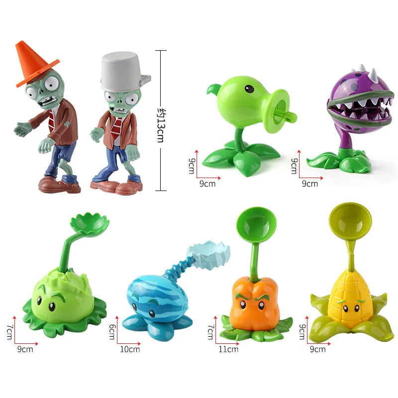 Plantes contre Zombies 2 Jouets Série Anime Original Figurines d'Action Silicone Souple Zombie Anniversaire Noël Nouvel An Cadeau Garçons