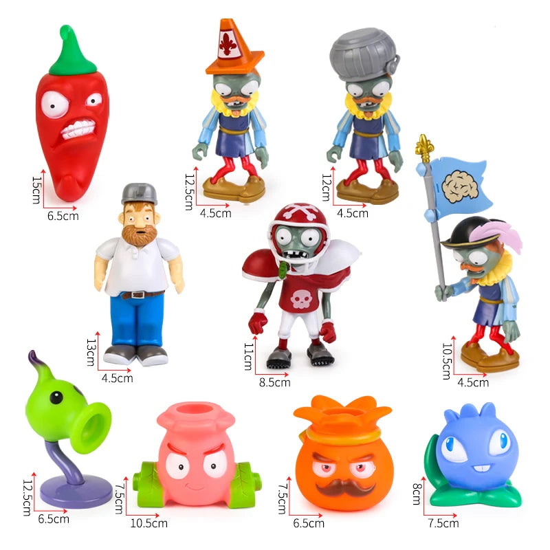 Plantes contre Zombies 2 Jouets Série Anime Original Figurines d'Action Silicone Souple Zombie Anniversaire Noël Nouvel An Cadeau Garçons