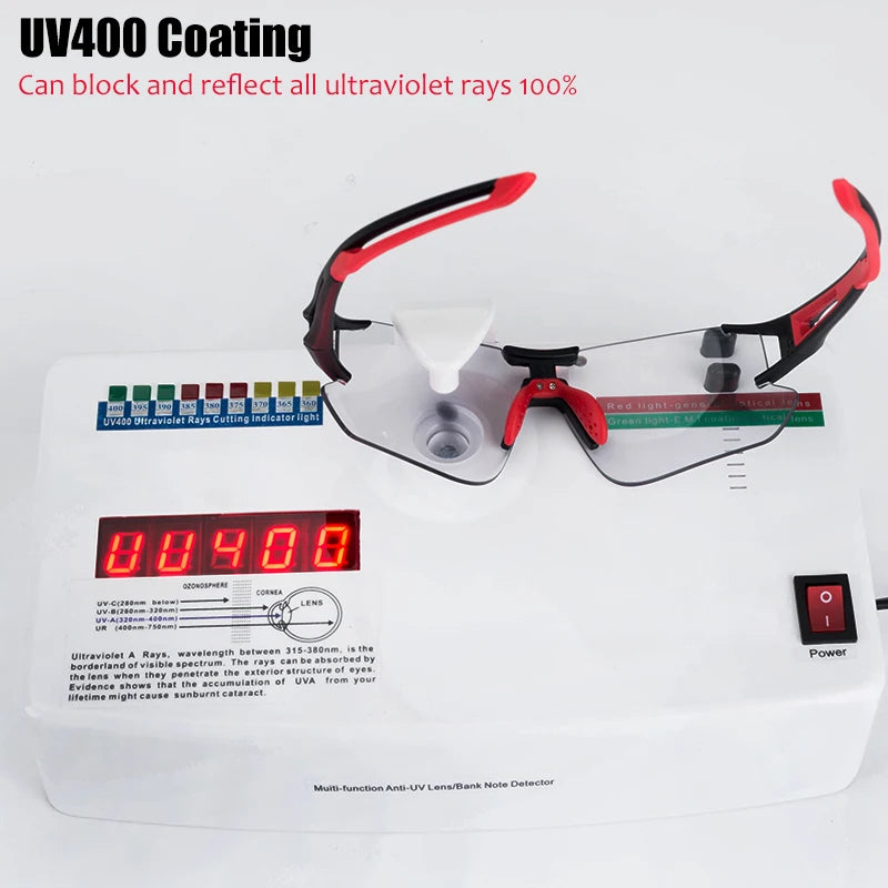ROCKBROS Lunettes de cyclisme photochromiques Lunettes de vélo VTT Homme Lunettes de soleil Sport Lunettes de protection Cyclisme sur route