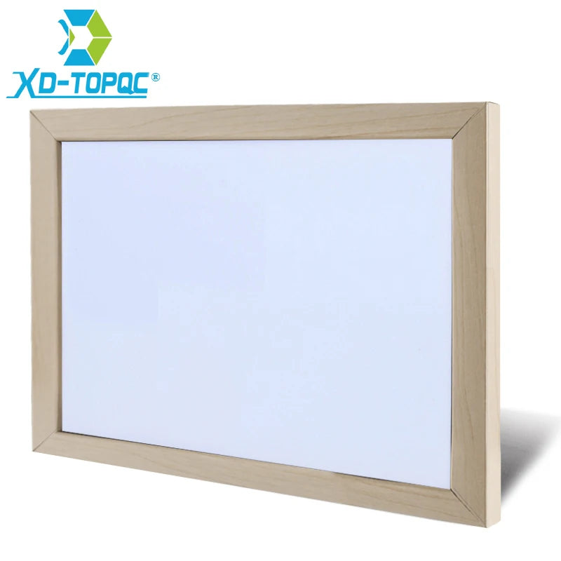 Tableau blanc magnétique effaçable à sec 30*40cm, cadre en bois, pour l'école et le bureau WB42