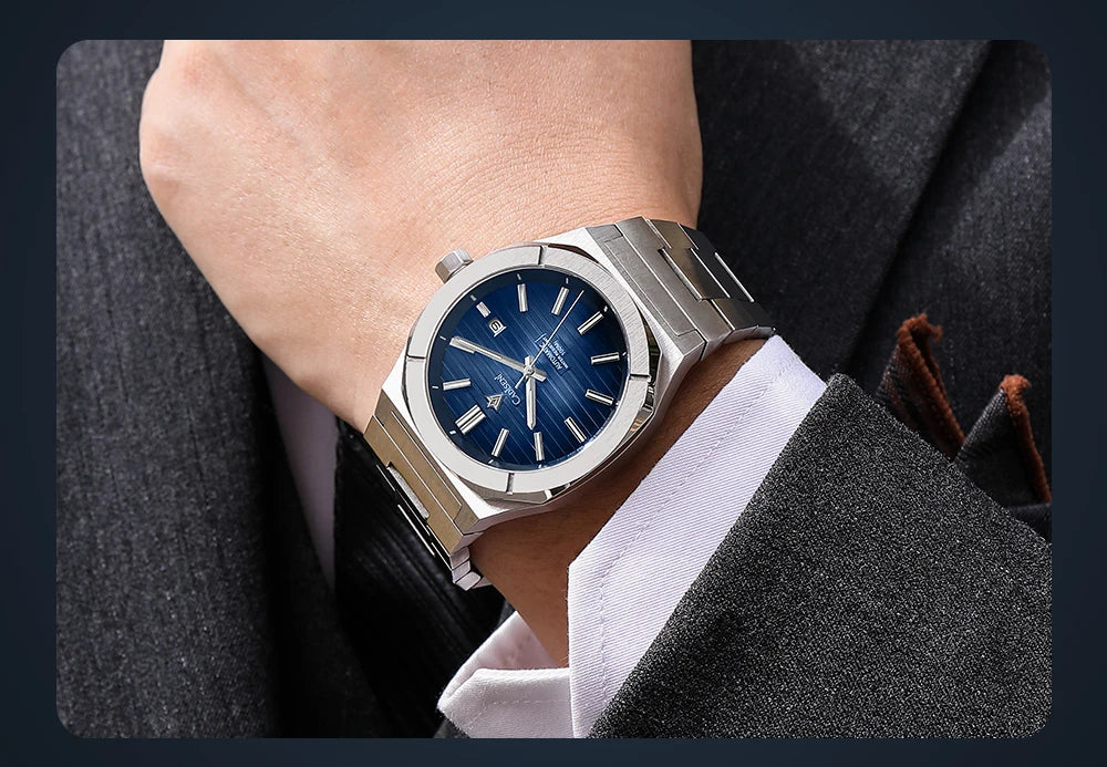 CADISEN Taucheruhr Retro Luxus Saphirglas MIYOTA 8215 Deutscher Designer Herren Automatikuhr Mechanisch 10Bar Wasserdicht Leuchtend