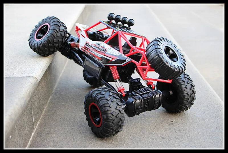 ZWN 1:12 / 1:16 4WD RC Auto mit LED-Lichtern 2.4G Funkfernsteuerung Autos Buggy Offroad-Kontroll-LKWs Jungen Spielzeug für Kinder