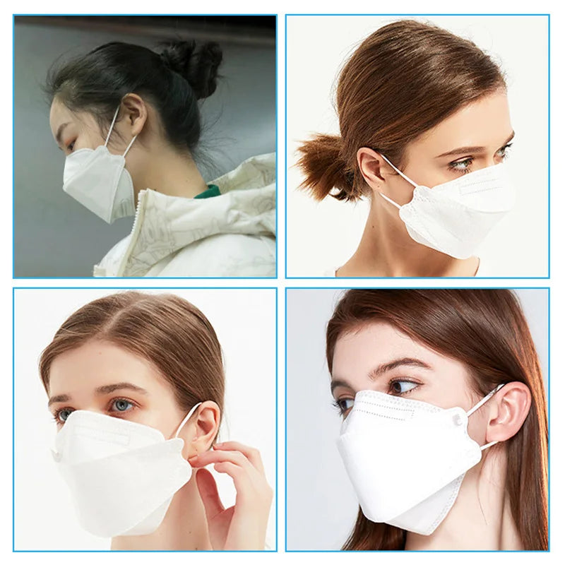 10 Days Delivery! Approved FFP2 Mask Hygienic Safety Dust Respirator Reusable Adult Face Masks FPP2 Mascarillas KN95 Fish Mask