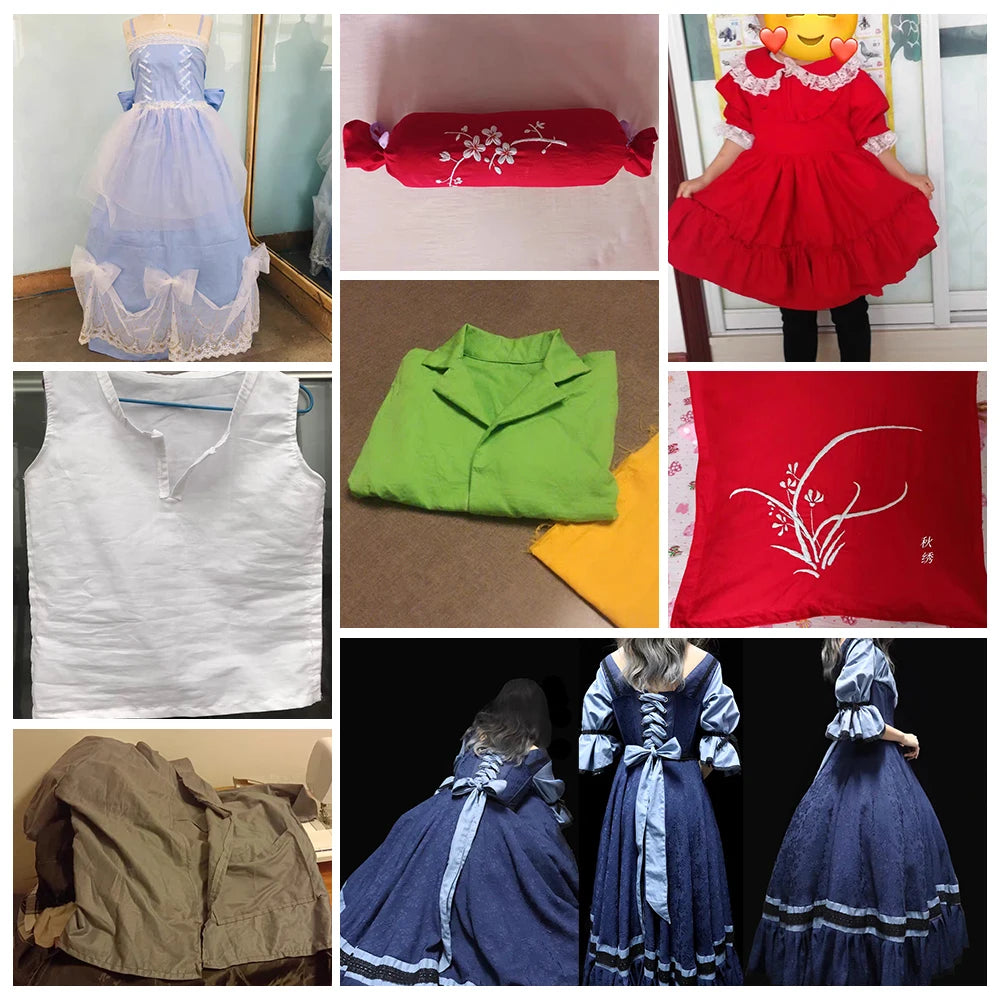 Schöner frischer rot bedruckter Stoff mit Blumenmustern, dünner Stoff aus 100 % Baumwolle, Patchwork für DIY-Bastelarbeiten, Heimtextilien, Meterware