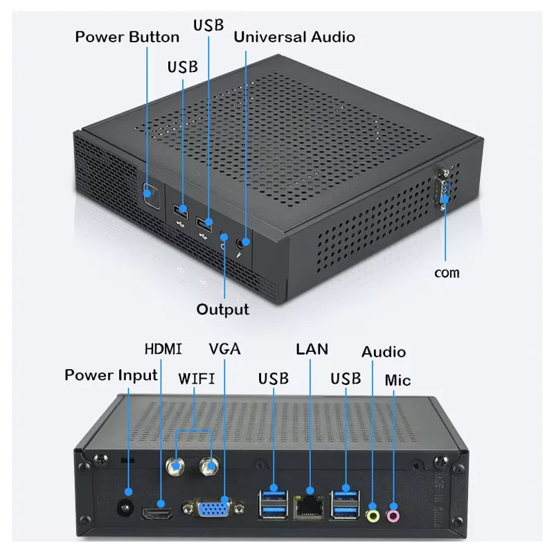 Intel Mini Desktop PC for Business - 16GB RAM 512GB SSD Wifi5 Win11 pro Core I3/i5/i7/i9 I7-4th School Office Computer