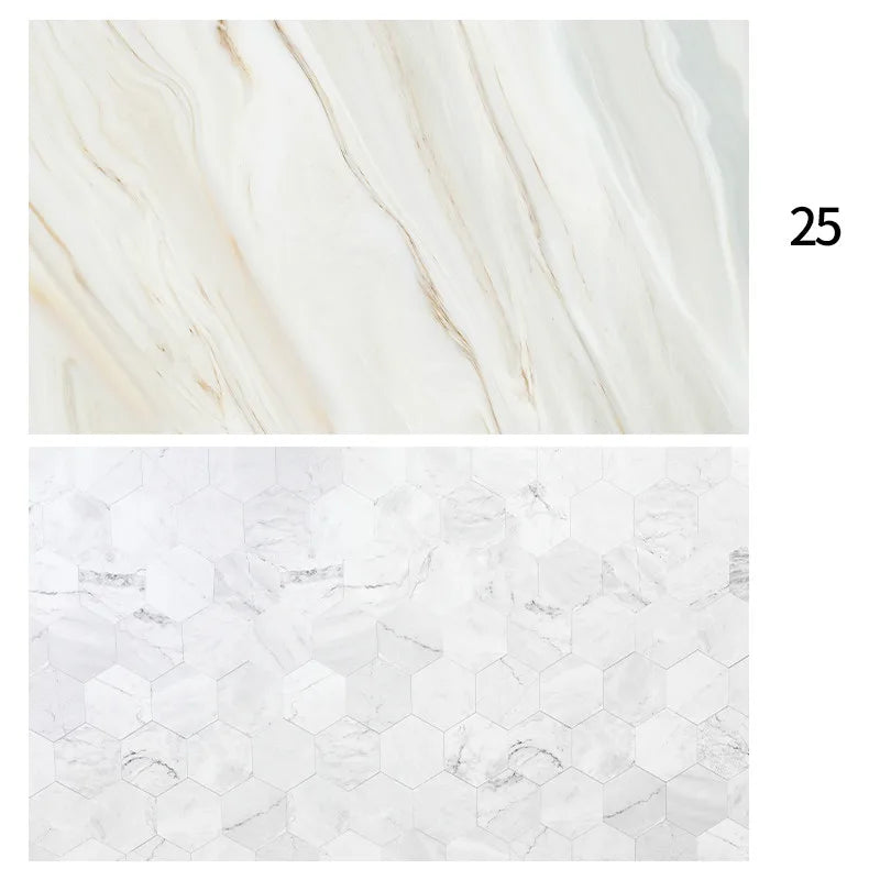 Marmor-Fotohintergründe 57*87CM, doppelseitig, Holzmaserung, Fotohintergrundtapete, Studio, wasserdichte Produkte, fotografische Requisiten
