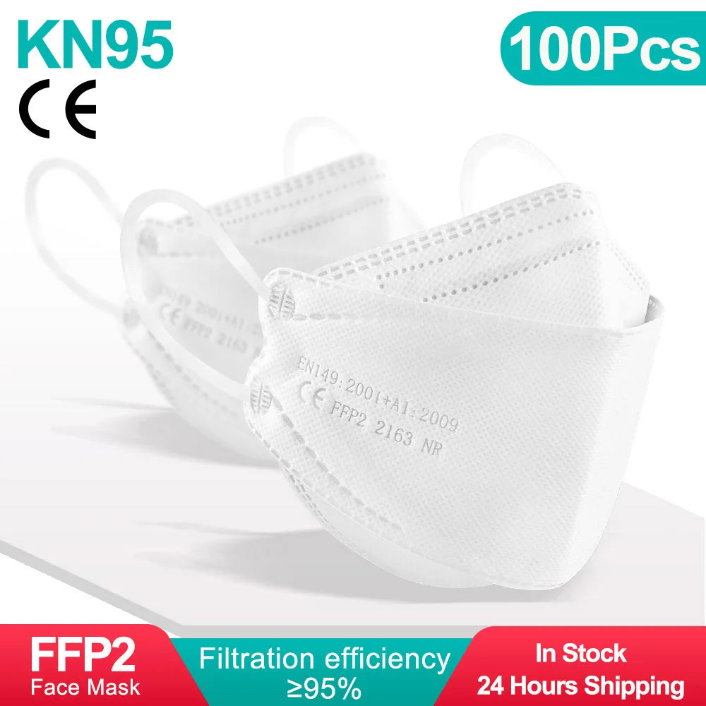10 Days Delivery! Approved FFP2 Mask Hygienic Safety Dust Respirator Reusable Adult Face Masks FPP2 Mascarillas KN95 Fish Mask
