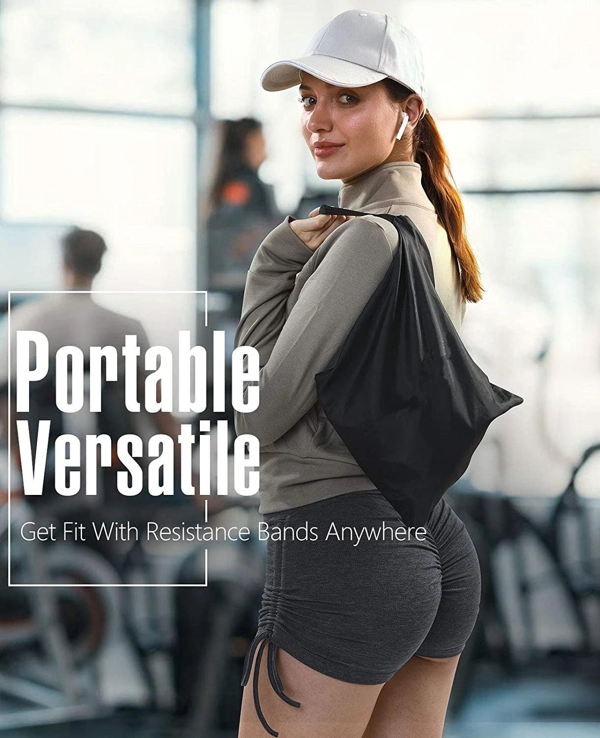 Kit de barre Pilates avec bandes de résistance Barre de yoga multifonctionnelle Kit de barre de résistance portable pour la maison pour des entraînements complets du corps