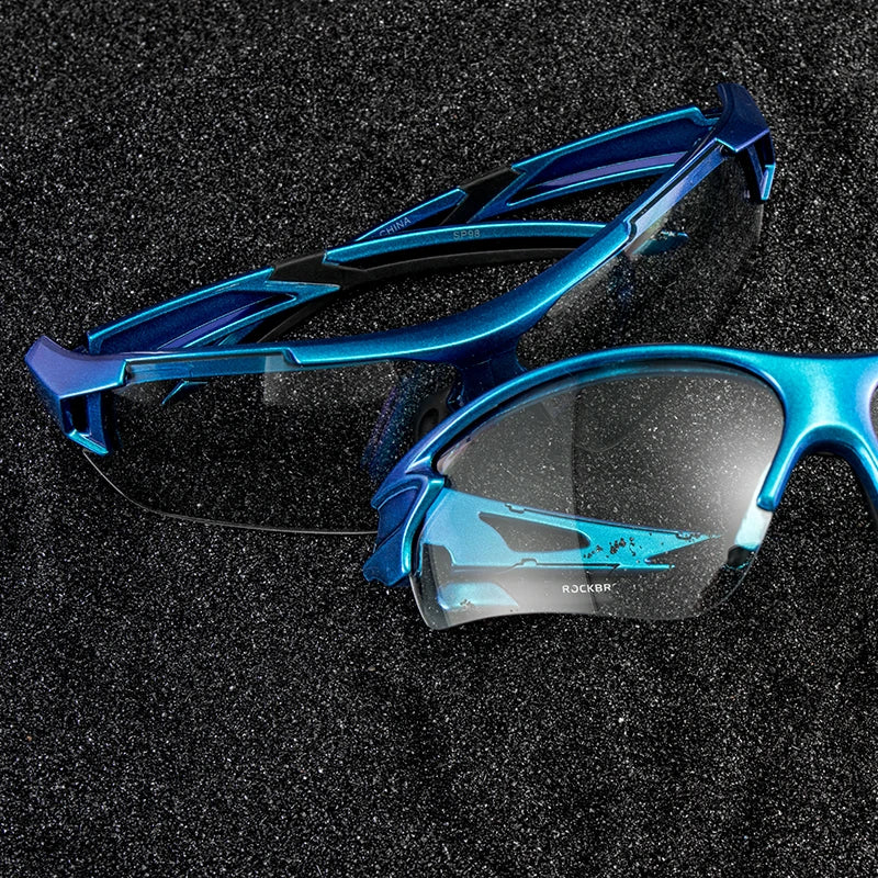 ROCKBROS Lunettes de cyclisme photochromiques Lunettes de vélo VTT Homme Lunettes de soleil Sport Lunettes de protection Cyclisme sur route