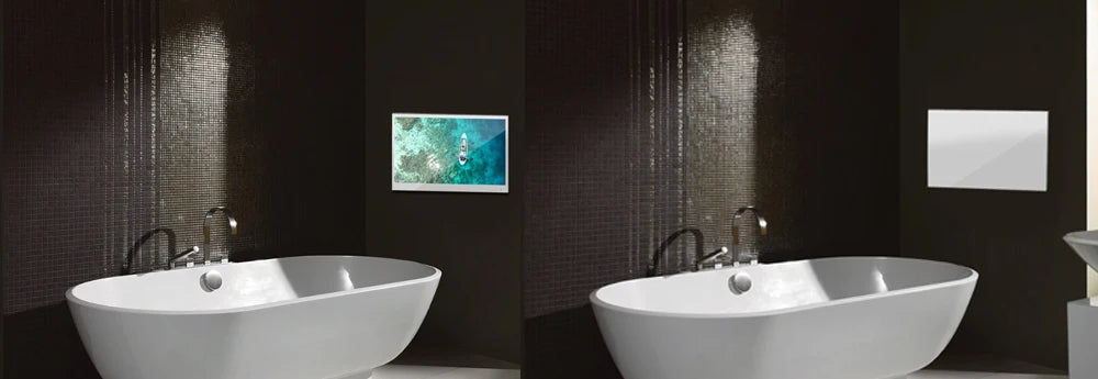 42 inches Smart webOS Mirror Bathroom Waterproof LED TV for SPA Hotel Salon in Wall Vanishing Voice Control WiFi Bluetooth