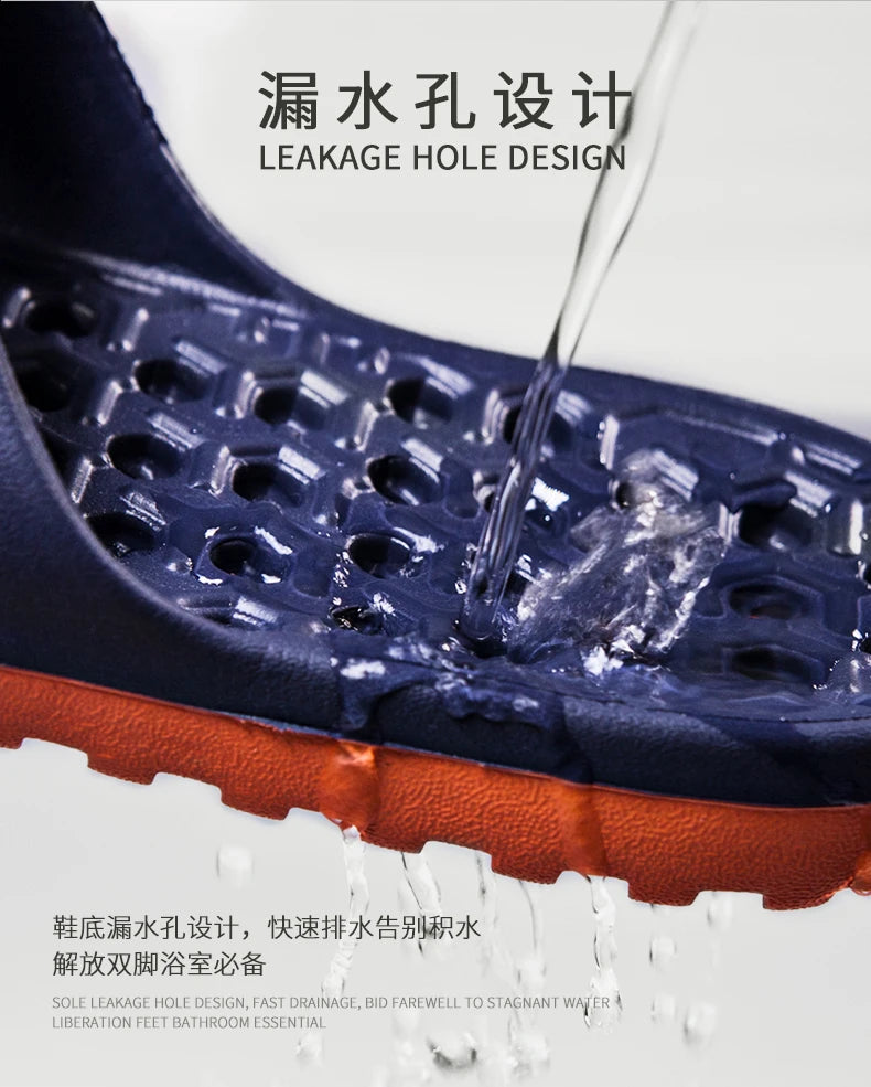 Cla. de Homme Sandales Antidérapantes Massage d'Été Claquettes de Bain Chaussures de Plage pour Hommes