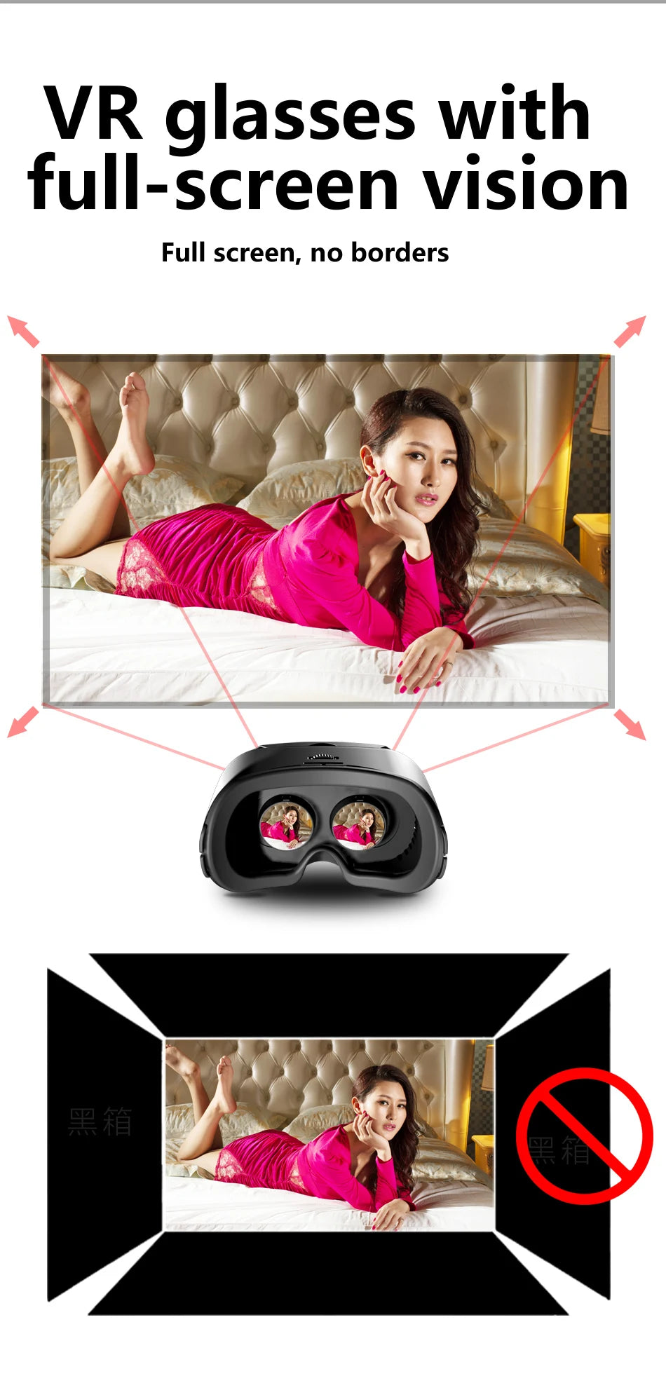3D Virtual Reality VR Brille für iPhone Android Smartphone Handy Helm Headset mit echten Linsen Goggles Geräte