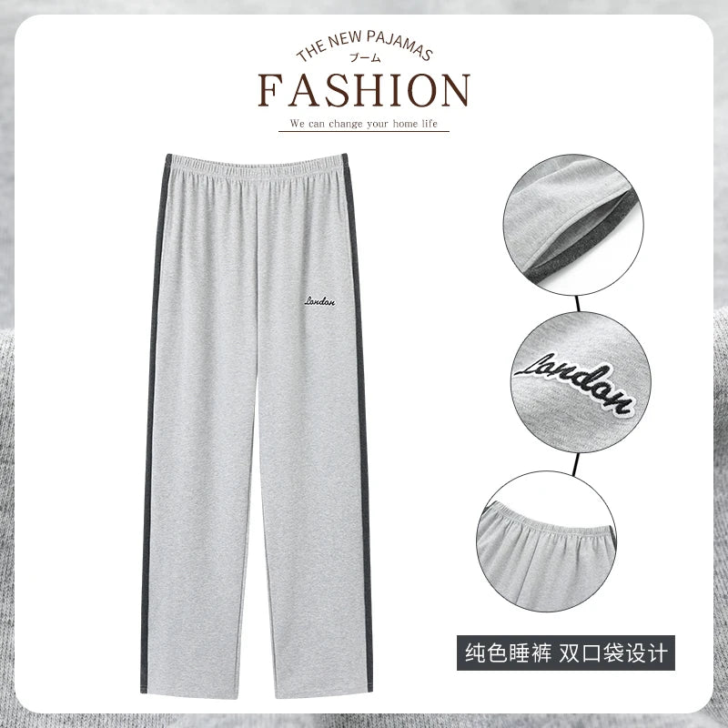Nouveau style Vente chaude Coton carreaux Pyjama Pantalon pour Adultes Ameublement Coton Pantalon Coton Pyjama Homme Bas de sommeil Vêtements d'intérieur