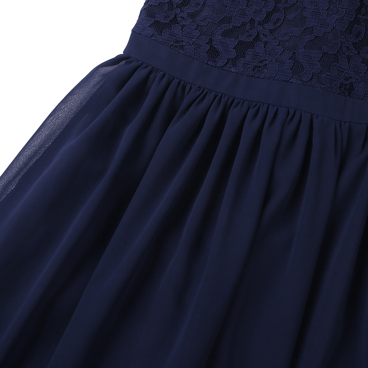 Robe de demoiselle d'honneur en mousseline florale avec découpe au dos pour enfants, tenue de fête d'anniversaire ou de mariage pour filles
