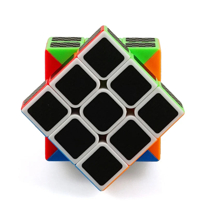 Cube magique autocollant en fibre de carbone 3x3x3 et 2x2, puzzle de vitesse 3x3 Cubo Magico, jouets éducatifs pour enfants, cadeaux