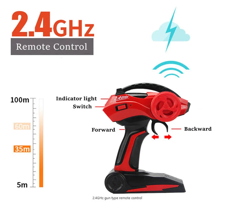ZWN 1:12 / 1:16 4WD RC Auto mit LED-Lichtern 2.4G Funkfernsteuerung Autos Buggy Offroad-Kontroll-LKWs Jungen Spielzeug für Kinder