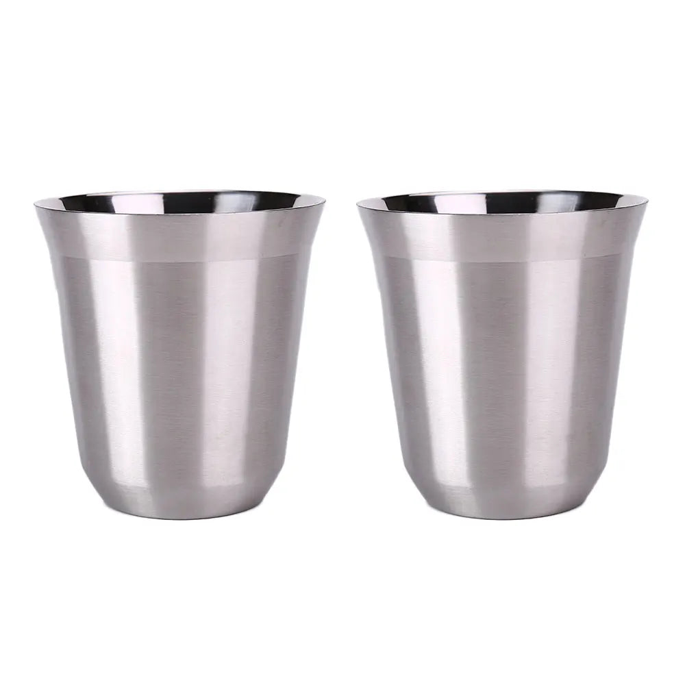 Tasses à espresso 80 ML/160 ML en acier inoxydable 304, tasses à café isothermes à double paroi, lavables au lave-vaisselle, tasses de petite capacité
